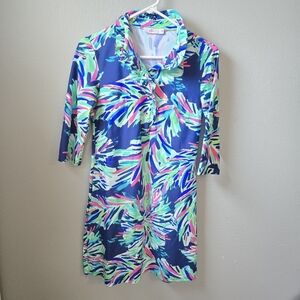 Aryeh XS UPF 50 Colorful Palm Cruise Dress